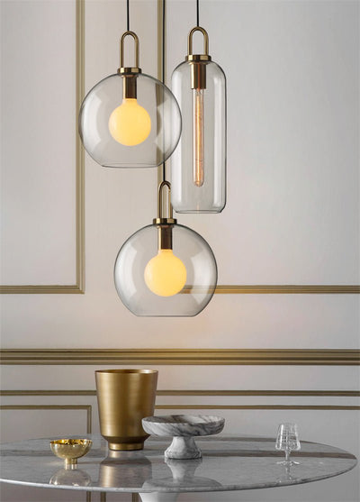 Hilde Modern Glass Pendant Light – Frosted or Clear Shade