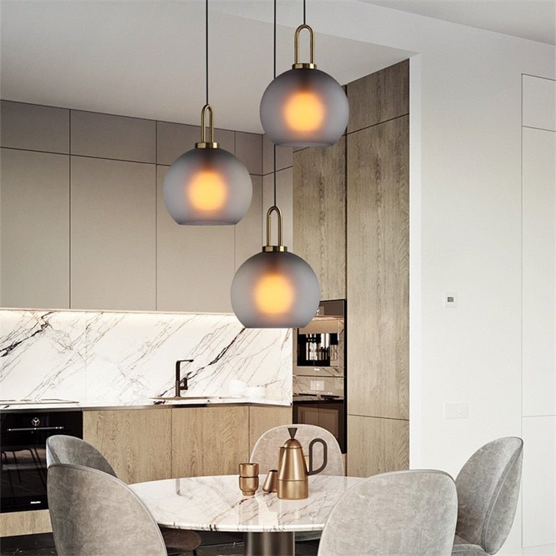 Hilde Modern Glass Pendant Light – Frosted or Clear Shade