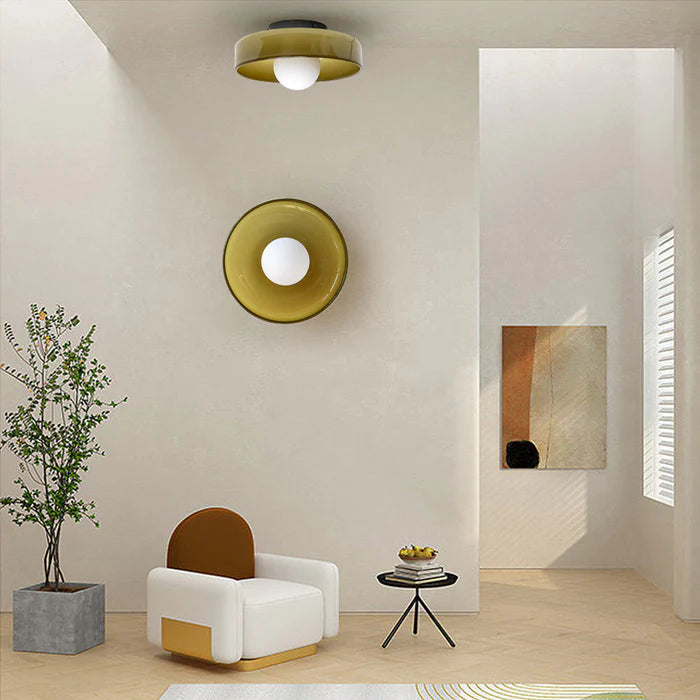 Modern Design Round Ceiling Light – Sleek Glass Lamp for Contemporary Interiors