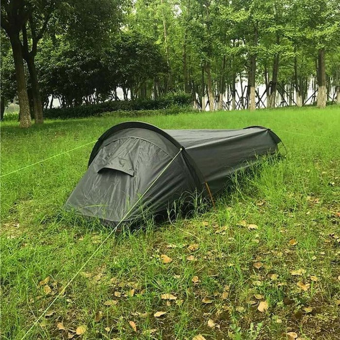 Ultralight Single-Person Camping Tent with Ventilation