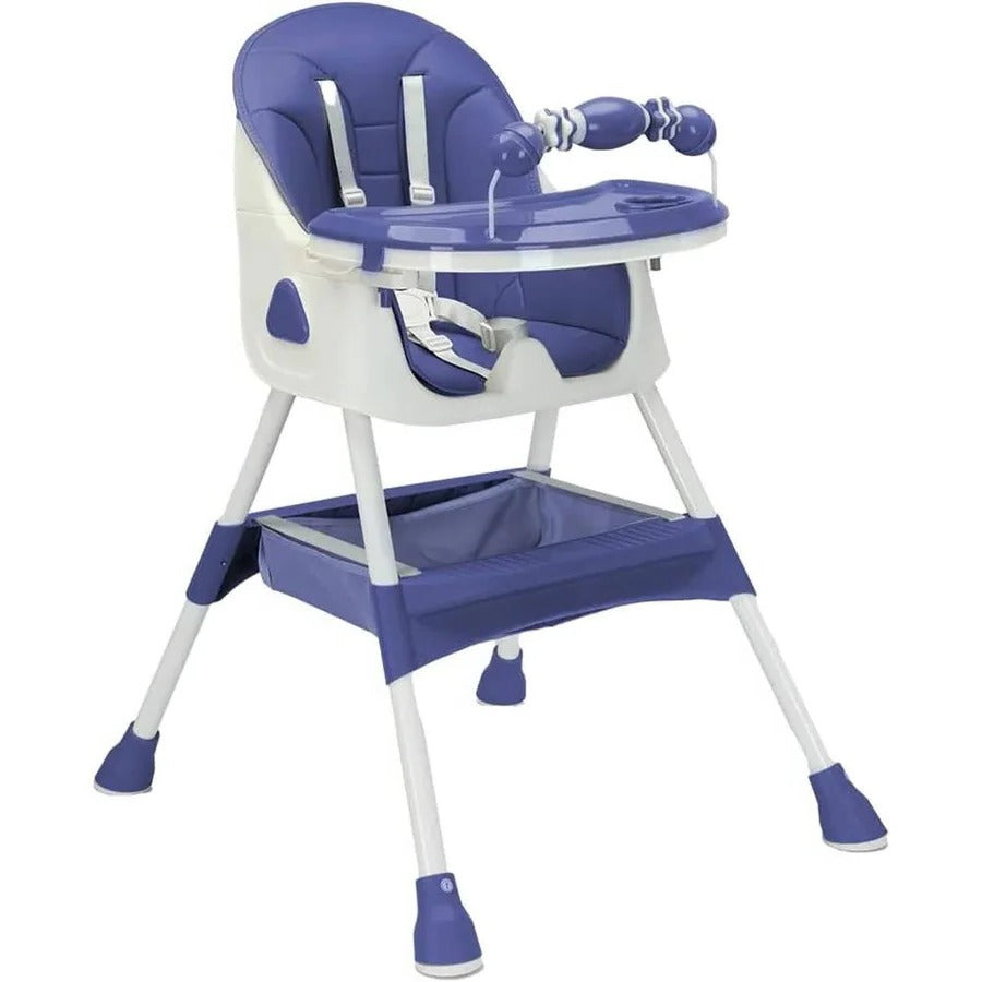 Foldable Baby High Chair with Adjustable Tray