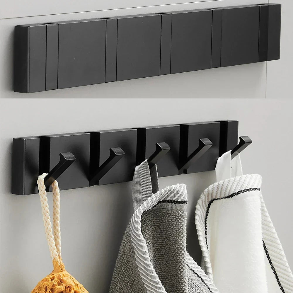 Foldable Stainless Steel Wall Hook Space-Saving