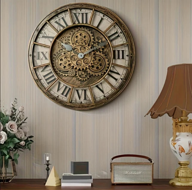 Antique Bronze Decorative Wall Clock