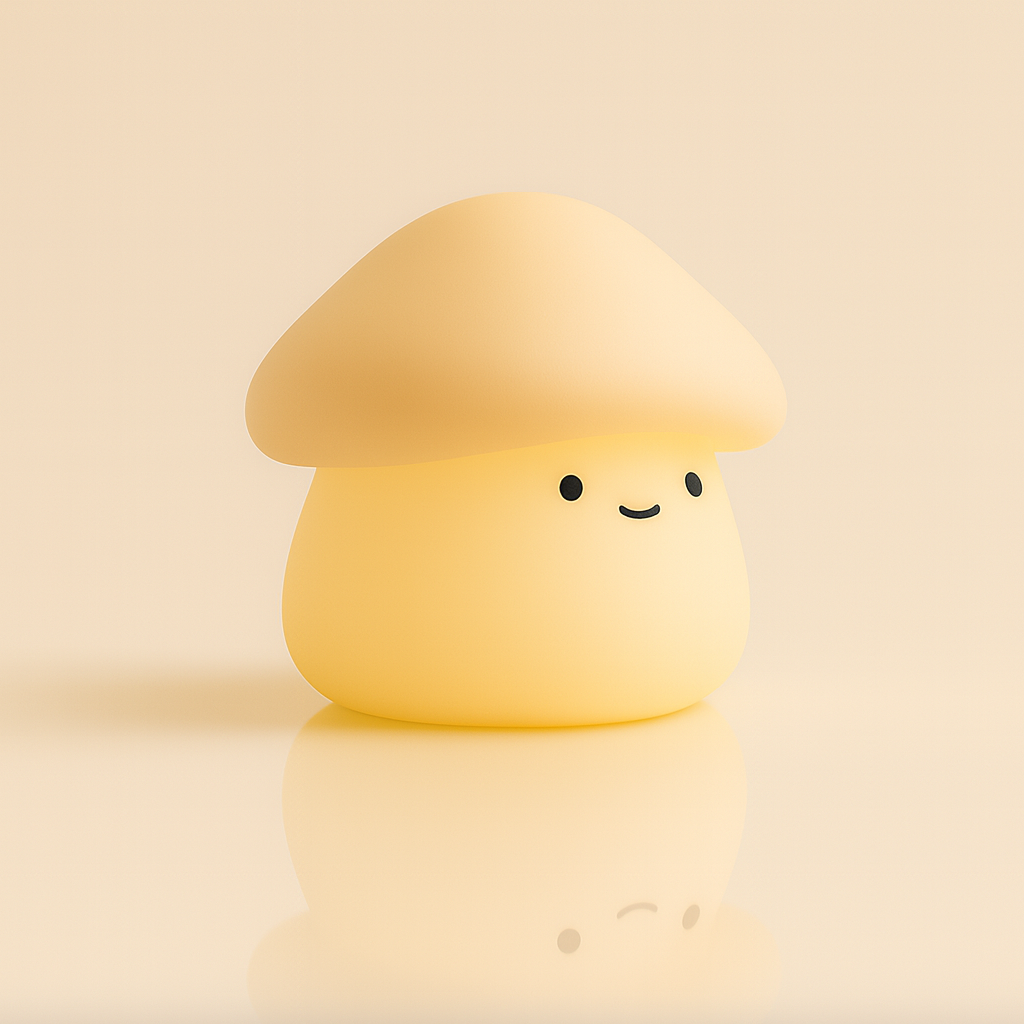 Paddie Mushroom Night Light – Soft Silicone Lamp for Kids