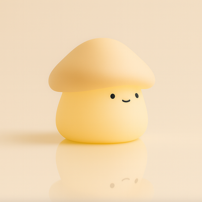 Paddie Mushroom Night Light – Soft Silicone Lamp for Kids