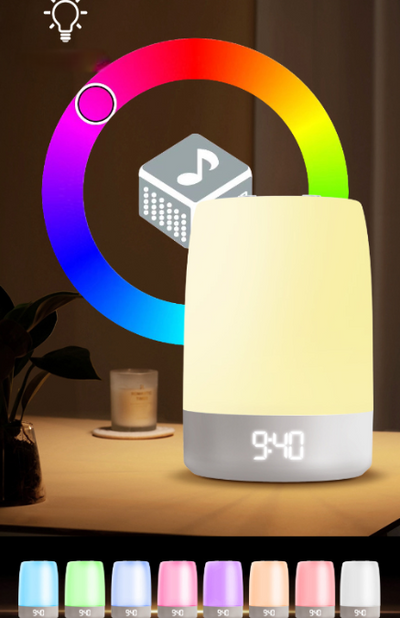 Smart Wake-Up Light Alarm Clock with Touch Control