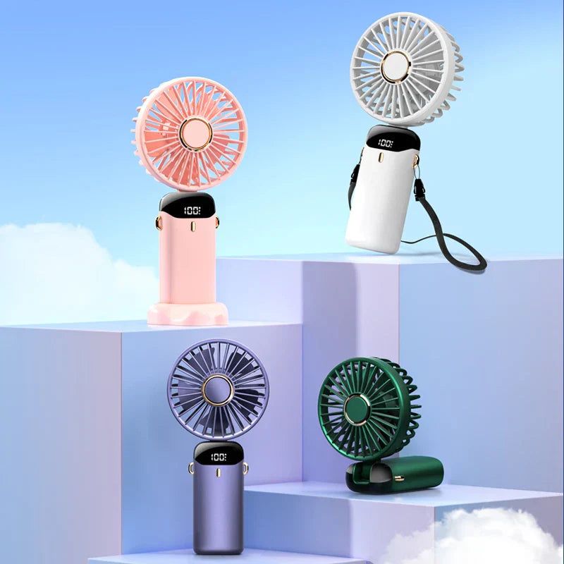 Portable Mini Fan with Phone Stand