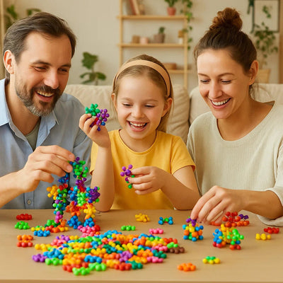 Snowflake Building Blocks for Kids – Creative Educational Toy Set