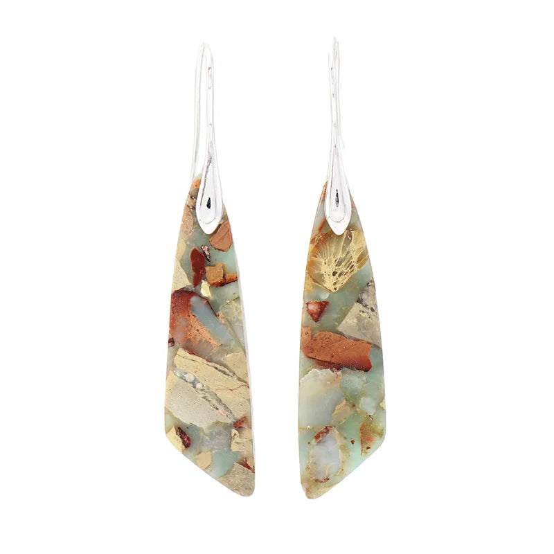 Boho Style Natural Stone Earrings for Women
