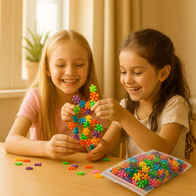 Snowflake Building Blocks for Kids – Creative Educational Toy Set