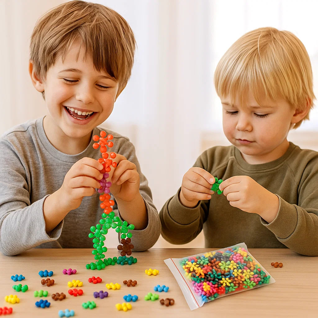 Snowflake Building Blocks for Kids – Creative Educational Toy Set