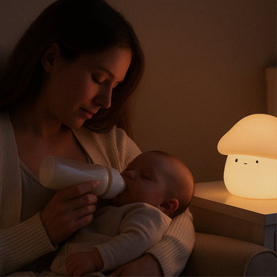 Paddie Mushroom Night Light – Soft Silicone Lamp for Kids