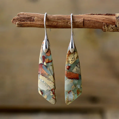 Boho Style Natural Stone Earrings for Women