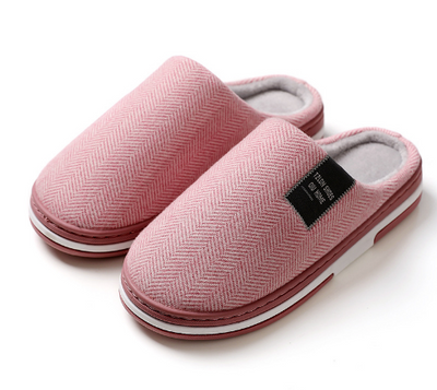 Men’s Warm Plush Slippers with Anti-Slip Sole
