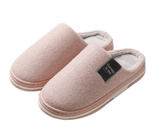 Men’s Warm Plush Slippers with Anti-Slip Sole