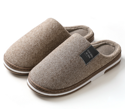 Men’s Warm Plush Slippers with Anti-Slip Sole