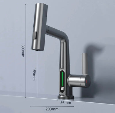 Flexible LED Faucet with 5 Spray Modes