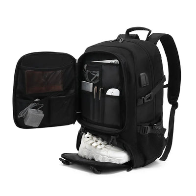 Travel Backpack Pro – Expandable 50L Backpack with USB Charging