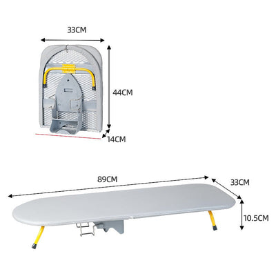 Foldable Compact Ironing Board with Storage Hook