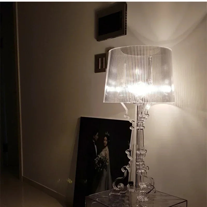 Modern Polycarbonate Bourgie Style Table Lamp