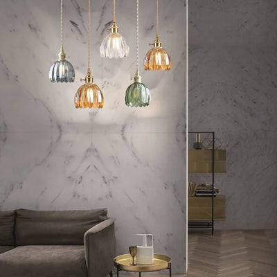 Glass Flower Pendant Light – Japanese Style