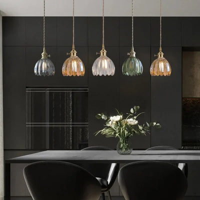 Glass Flower Pendant Light – Japanese Style