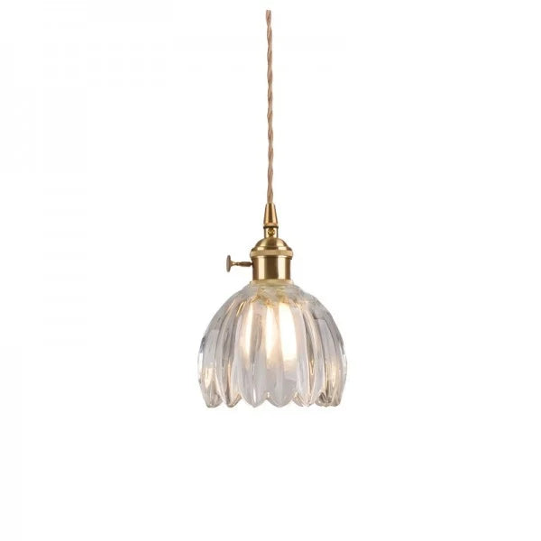 Glass Flower Pendant Light – Japanese Style