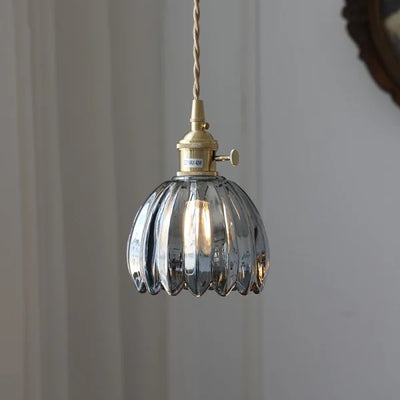 Glass Flower Pendant Light – Japanese Style
