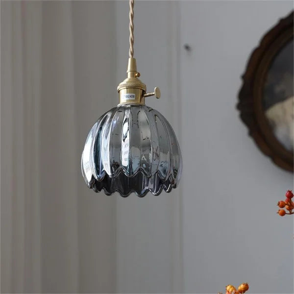 Glass Flower Pendant Light – Japanese Style