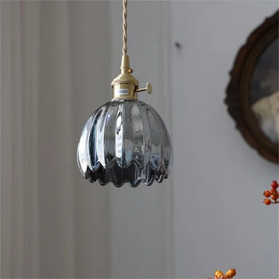 Glass Flower Pendant Light – Japanese Style