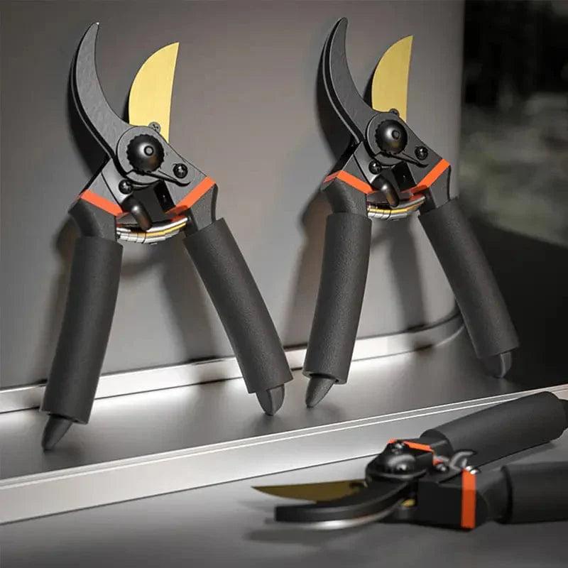 Precision Garden Pruning Shears with Sharp Steel Blades