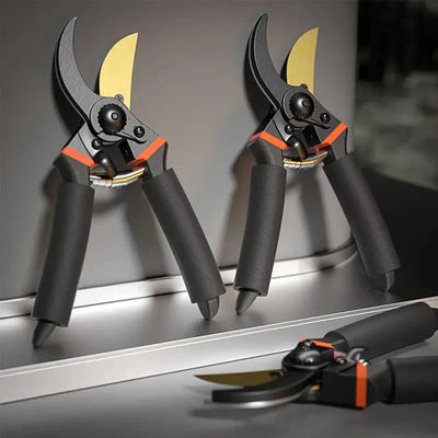 Precision Garden Pruning Shears with Sharp Steel Blades