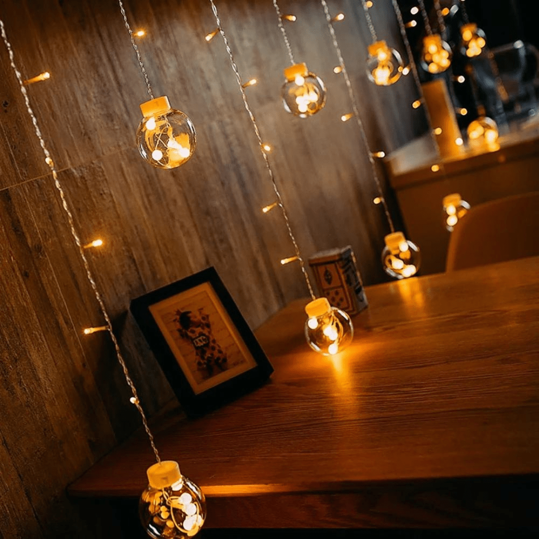 Outdoor Solar Bubble String Lights – 8 Modes