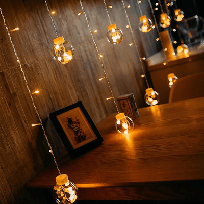 Outdoor Solar Bubble String Lights – 8 Modes