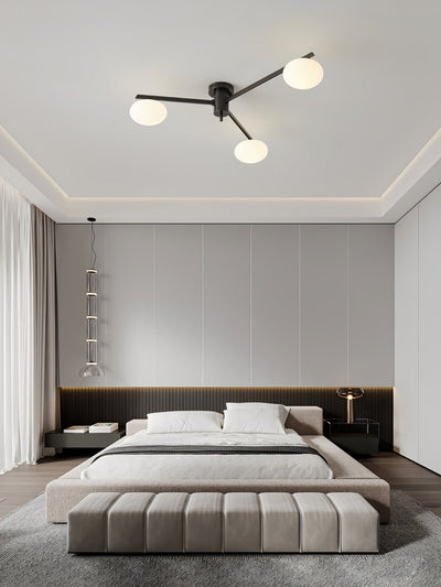Modern Jasper Ceiling Lamp with Glass Shades