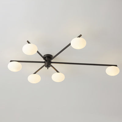 Modern Jasper Ceiling Lamp with Glass Shades