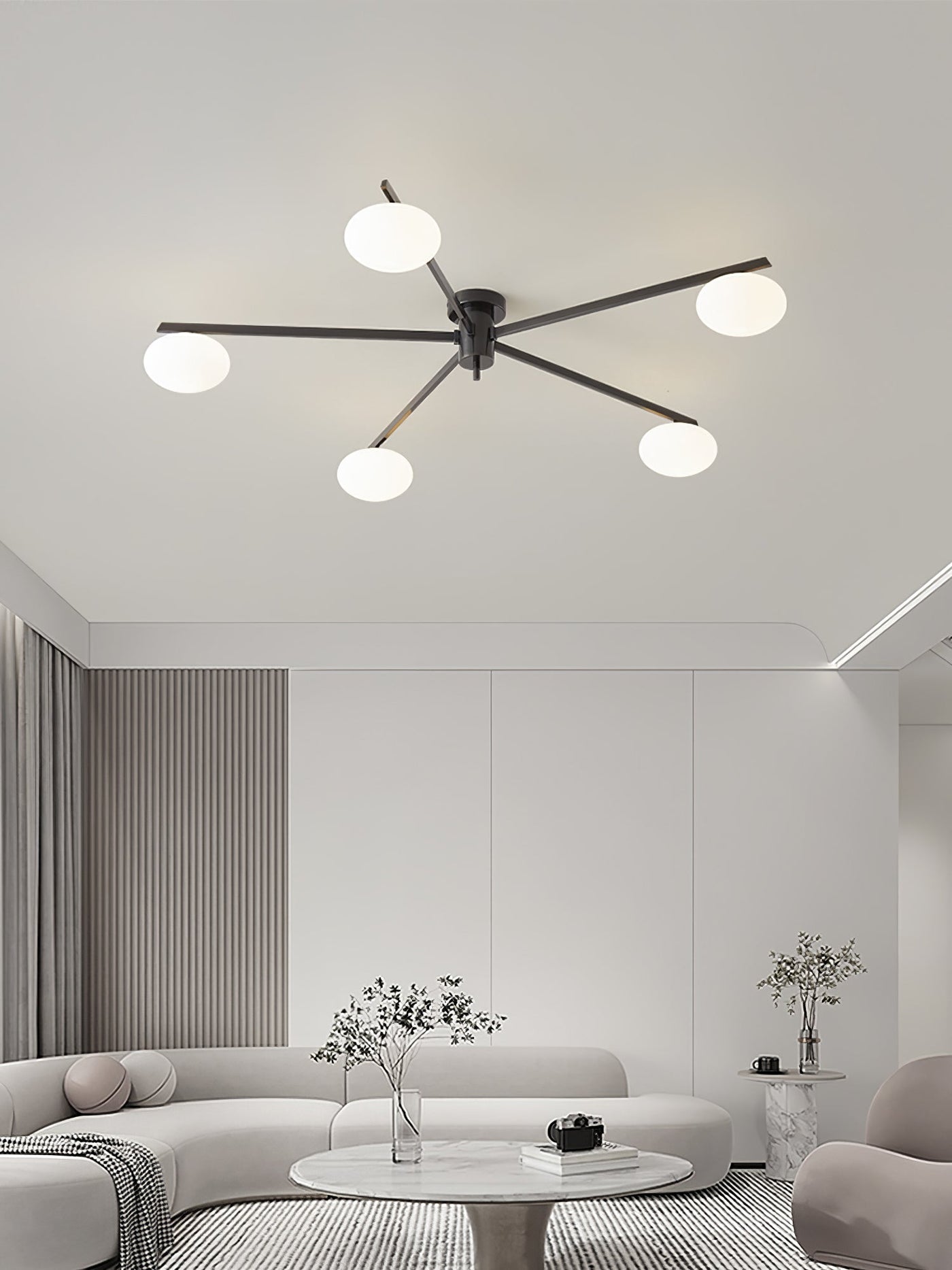 Modern Jasper Ceiling Lamp with Glass Shades