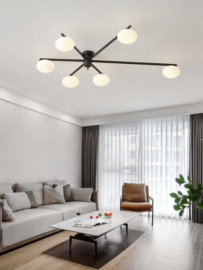 Modern Jasper Ceiling Lamp with Glass Shades