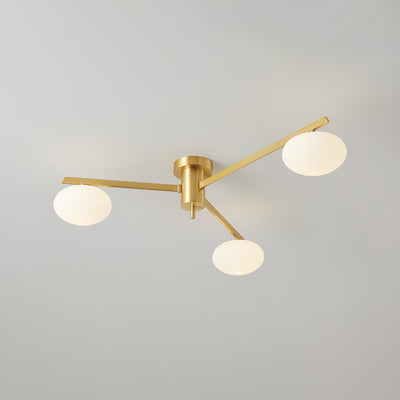Modern Jasper Ceiling Lamp with Glass Shades