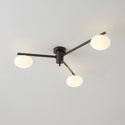 Modern Jasper Ceiling Lamp with Glass Shades