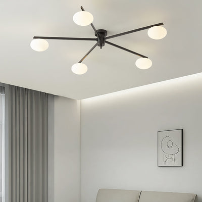 Modern Jasper Ceiling Lamp with Glass Shades