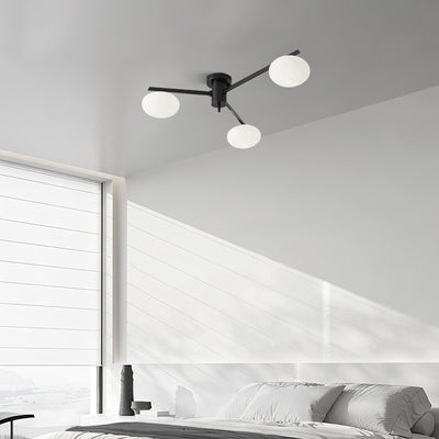 Modern Jasper Ceiling Lamp with Glass Shades