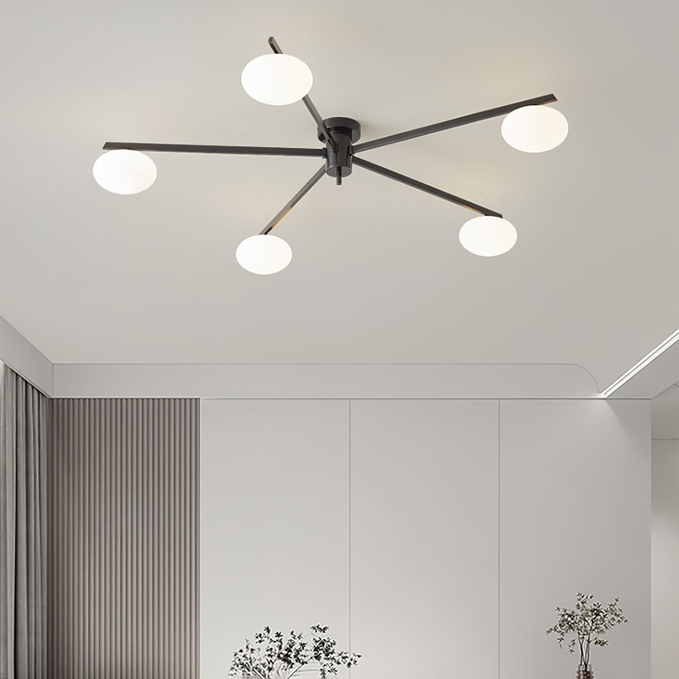 Modern Jasper Ceiling Lamp with Glass Shades