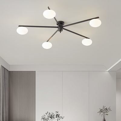 Modern Jasper Ceiling Lamp with Glass Shades