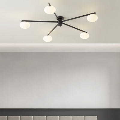 Modern Jasper Ceiling Lamp with Glass Shades