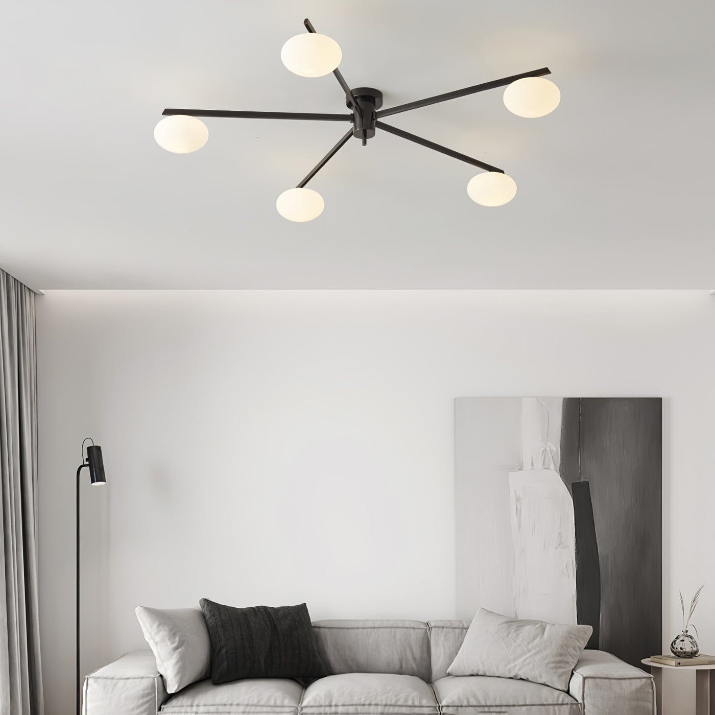 Modern Jasper Ceiling Lamp with Glass Shades