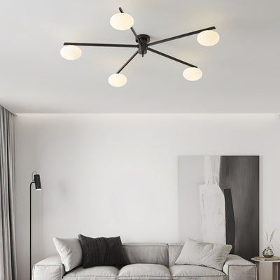 Modern Jasper Ceiling Lamp with Glass Shades