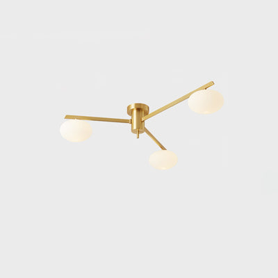 Modern Jasper Ceiling Lamp with Glass Shades