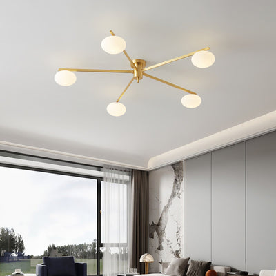 Modern Jasper Ceiling Lamp with Glass Shades