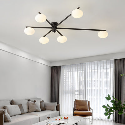 Modern Jasper Ceiling Lamp with Glass Shades